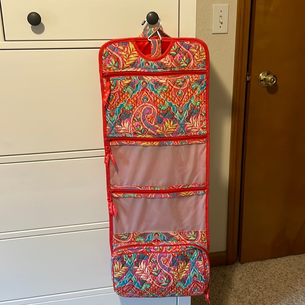 Vera Bradley hanging makeup bag